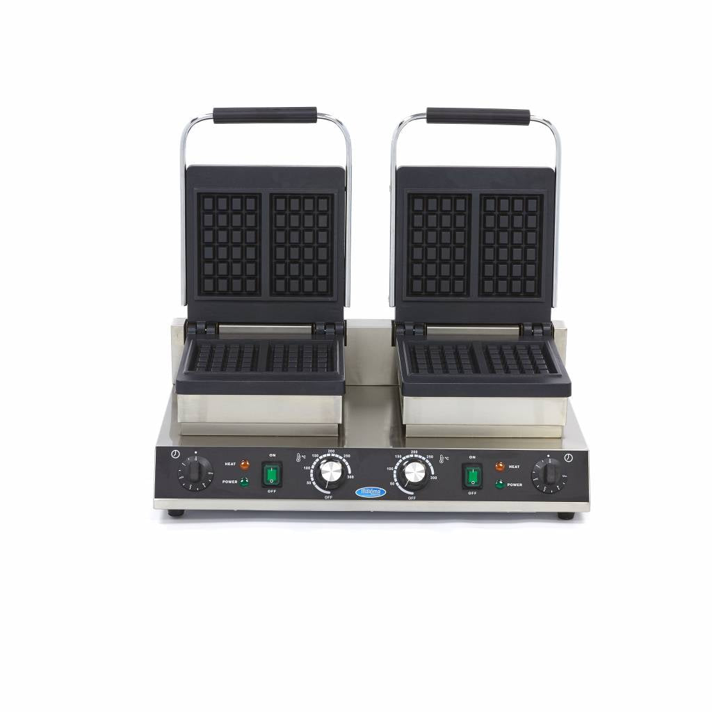 Maxima  Waffle Maker - 4 Pieces - Square - Double  - 09365106