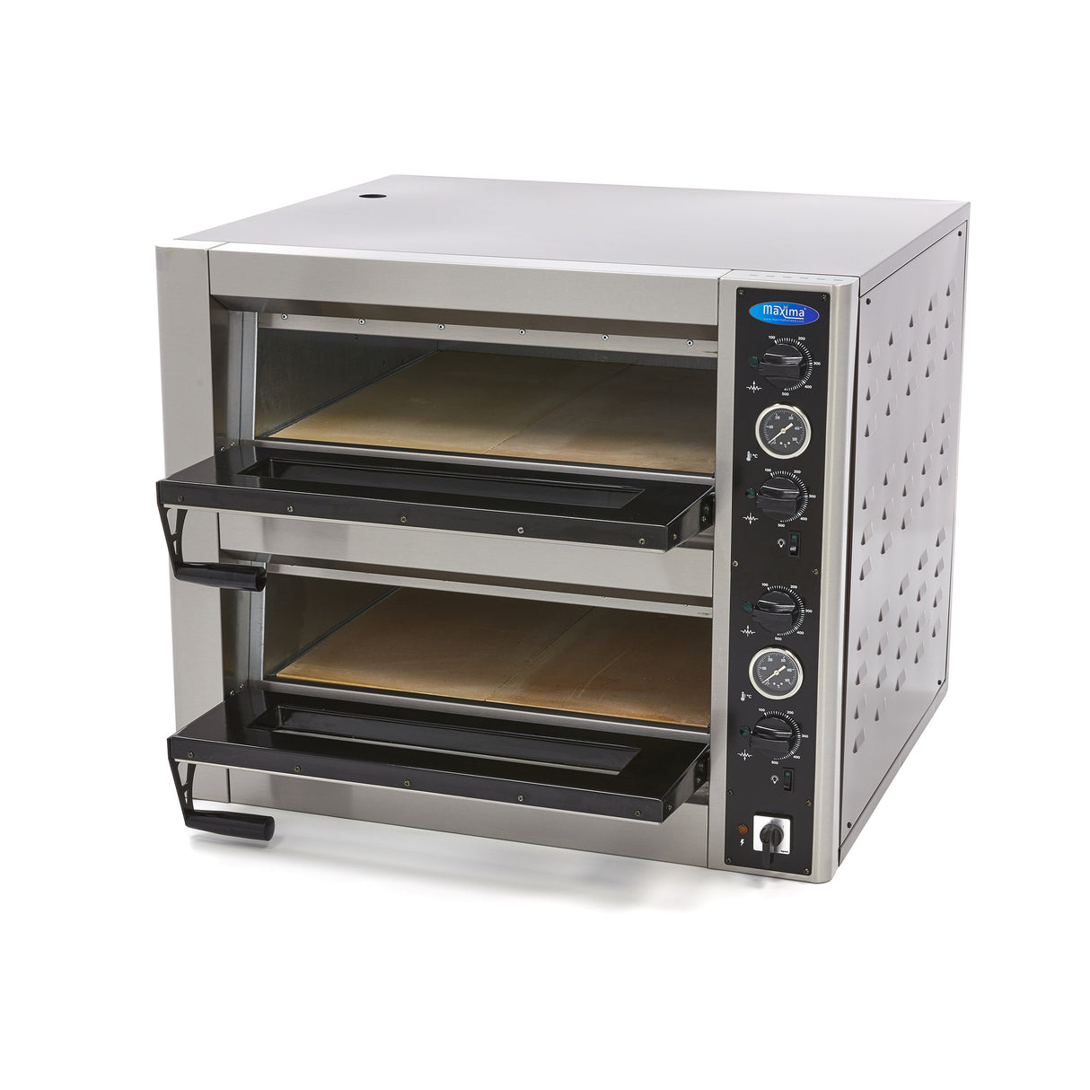 Maxima Pizzaofen - Für 4 x Ø30cm Pizza - Doppeldeck - 09370030