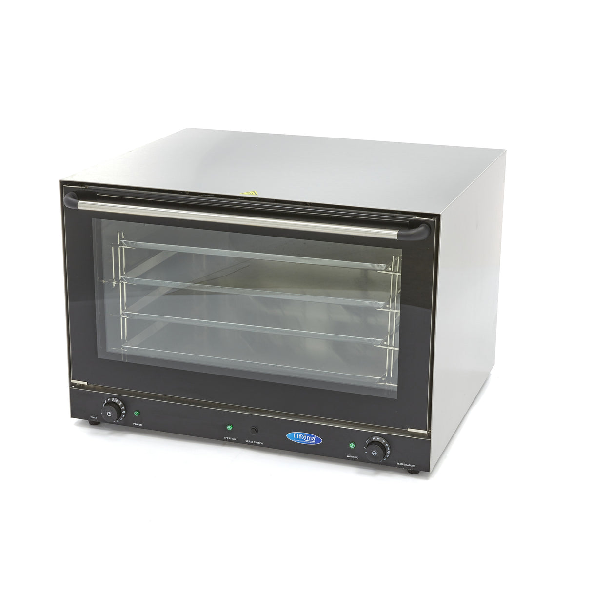 Maxima Convectieoven - Stoom - Geschikt voor 4 Schalen (60 x 40cm) - Ingebouwde Timer - 09362250