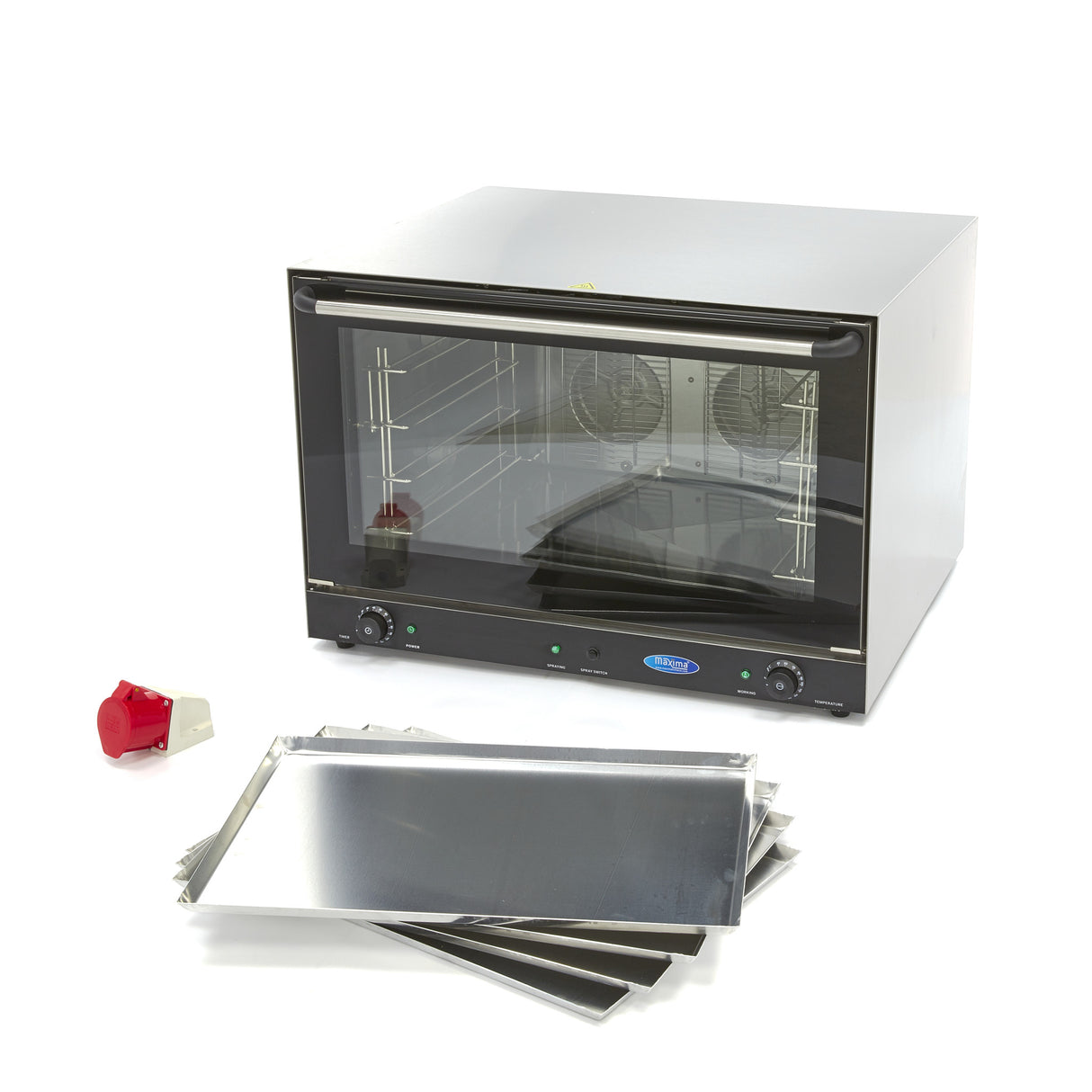 Maxima  Convection Oven - Steam - Fits 4 Trays (60 x 40cm) - 400V  - 09300419