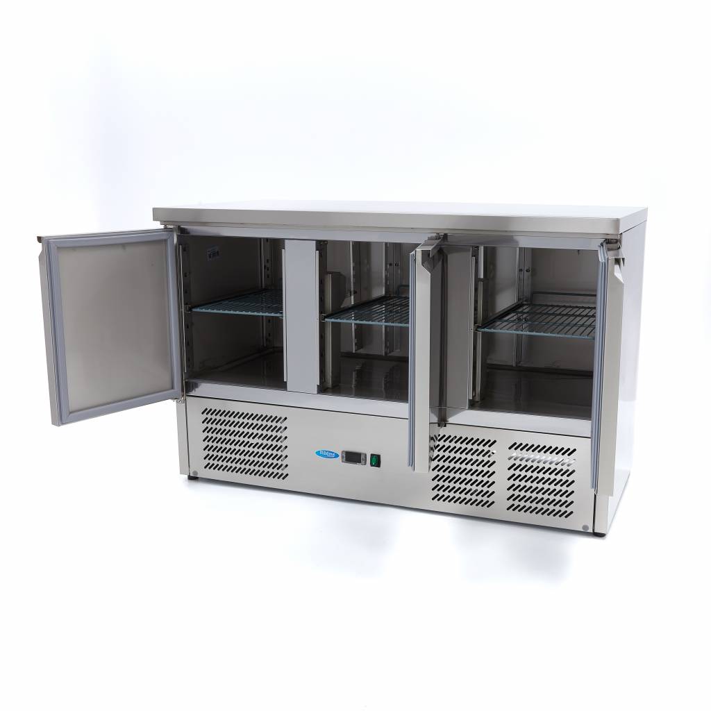 Maxima Thekenkühlschrank - 400 l - 137 cm - 3 Türen - 09400435