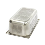 Maxima  Gastronorm Container - 1/1 GN - 20cm Deep - Stainless Steel - Perforated  - 09367605