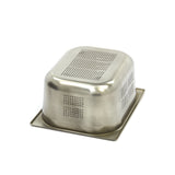 Maxima  Gastronorm Container - 1/2 GN - 15cm Deep - Stainless Steel - Perforated  - 09367613