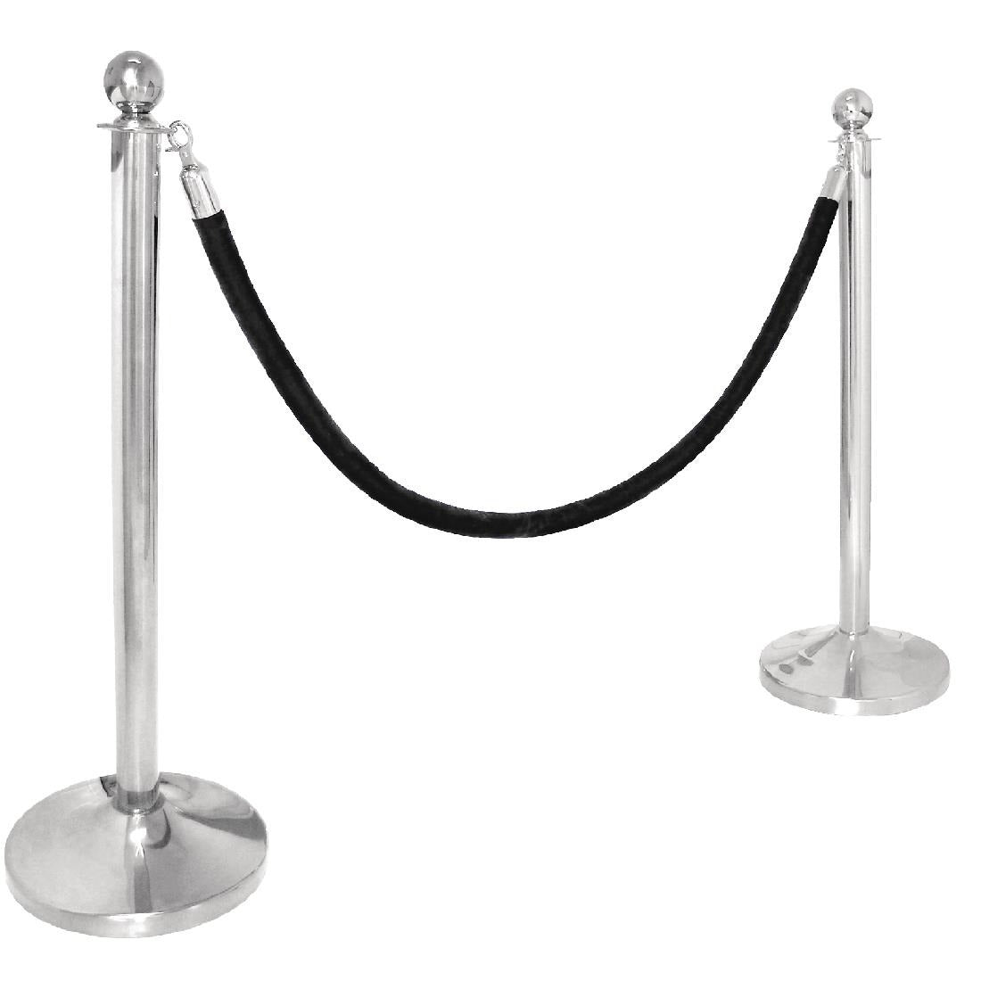 Stainless Steel Ball Top Barrier Post - S651 Bolero Barrier Systems Bolero