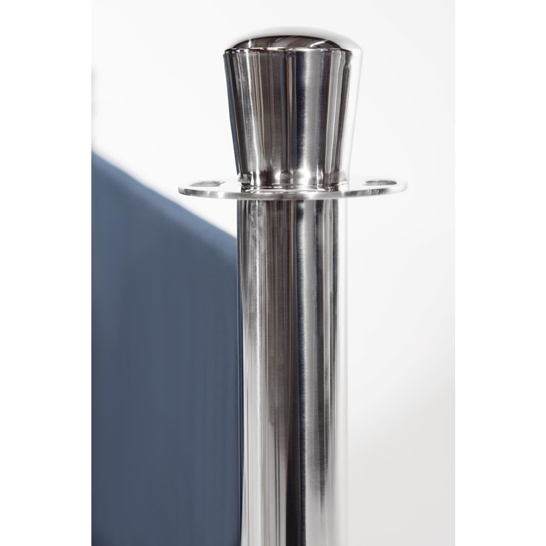 Stainless Steel Flat Top Barrier Post - S653 Bolero Barrier Systems Bolero