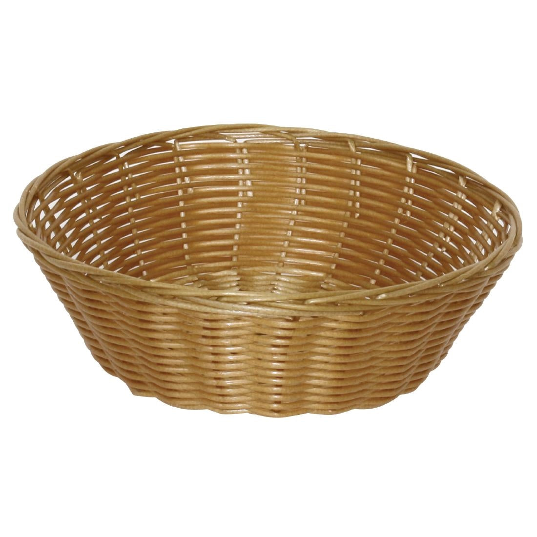 Olympia Poly Wicker Round Food Basket (Pack of 6) - T363  Olympia