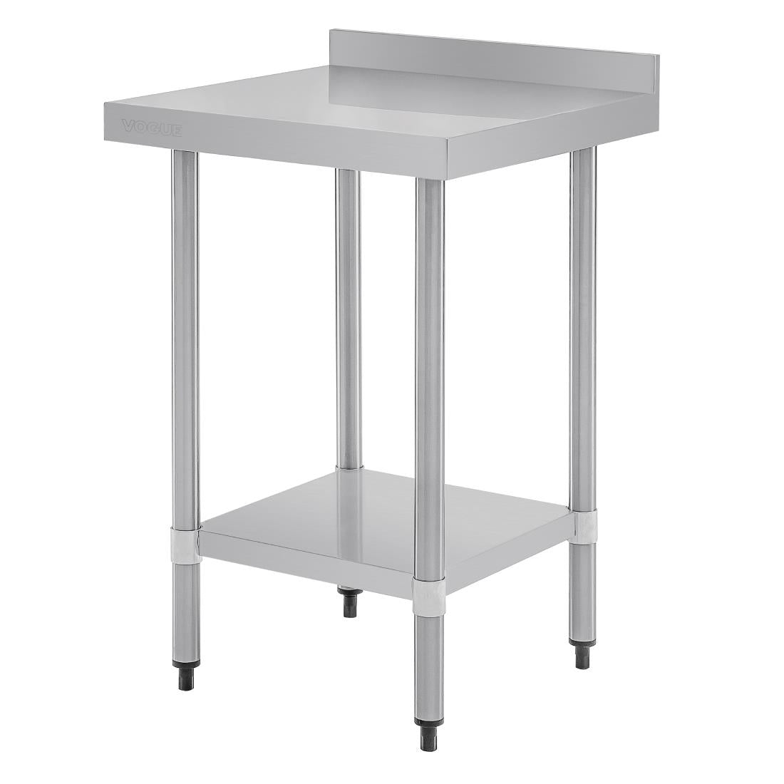 Vogue Stainless Steel Prep Table with Upstand 600mm - T379  Vogue