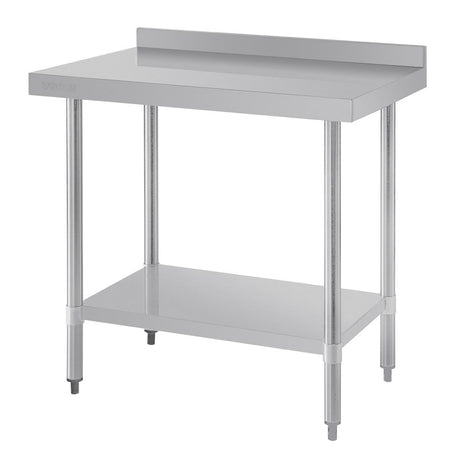 Vogue Stainless Steel Prep Table with Upstand 900mm - T380  Vogue