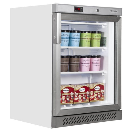 Tefcold Glass Door Display Freezer - UF200G Refrigeration - Undercounter Tefcold