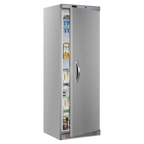 Tefcold Single Door Upright Storage Fridge Stainless Steel - UR400S Refrigeration Uprights - Single Door Tefcold