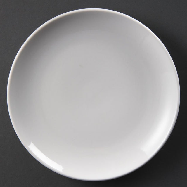 Olympia Whiteware Coupe Plates 230mm (Pack of 12) - U078  Olympia