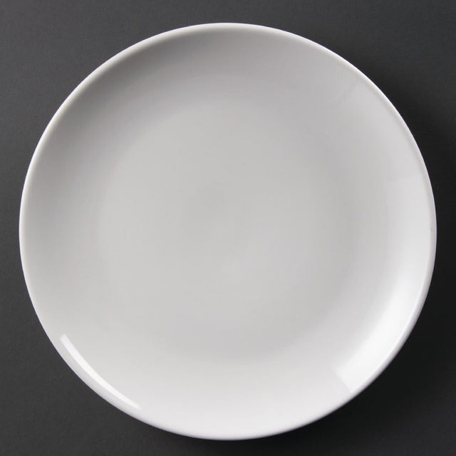 Olympia Whiteware Coupe Plates 250mm (Pack of 12) - U079  Olympia