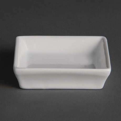 Olympia Flat Square Miniature Dishes 80mm (Pack of 12) - U180  Olympia