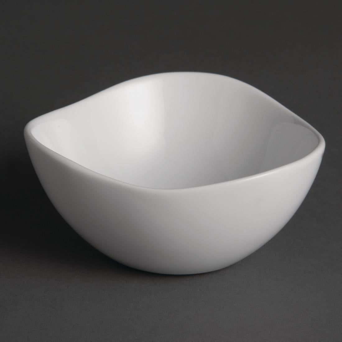 Olympia Whiteware Wavy Bowls 105mm (Pack of 12) - U185  Olympia