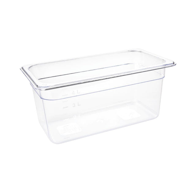 Vogue Polycarbonate 1/3 Gastronorm Container 150mm Clear - U234  Vogue