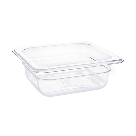 Vogue Polycarbonate 1/6 Gastronorm Container 65mm Clear - U239  Vogue