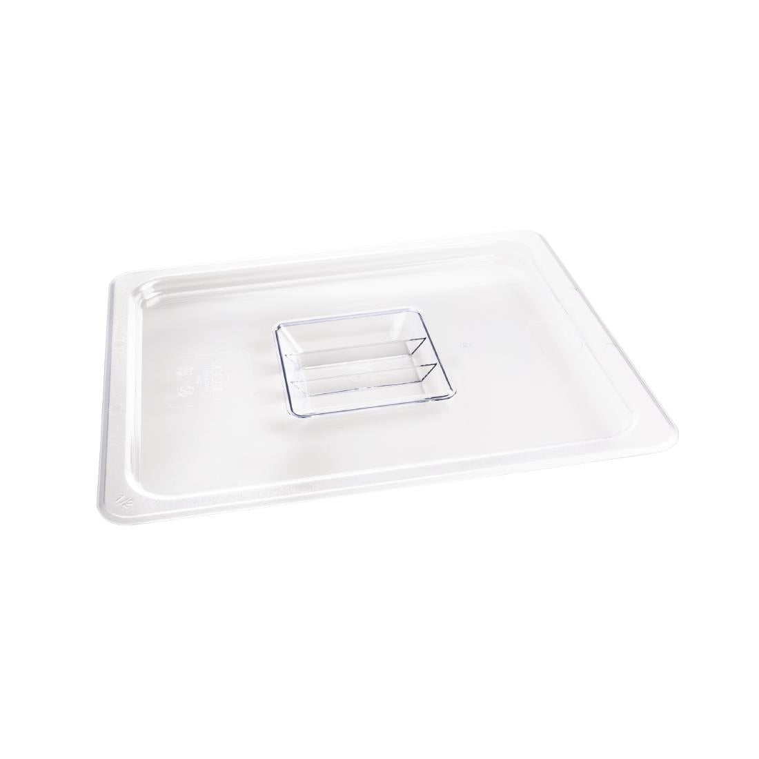 Vogue Polycarbonate 1/2 Gastronorm Lid Clear - U245  Vogue