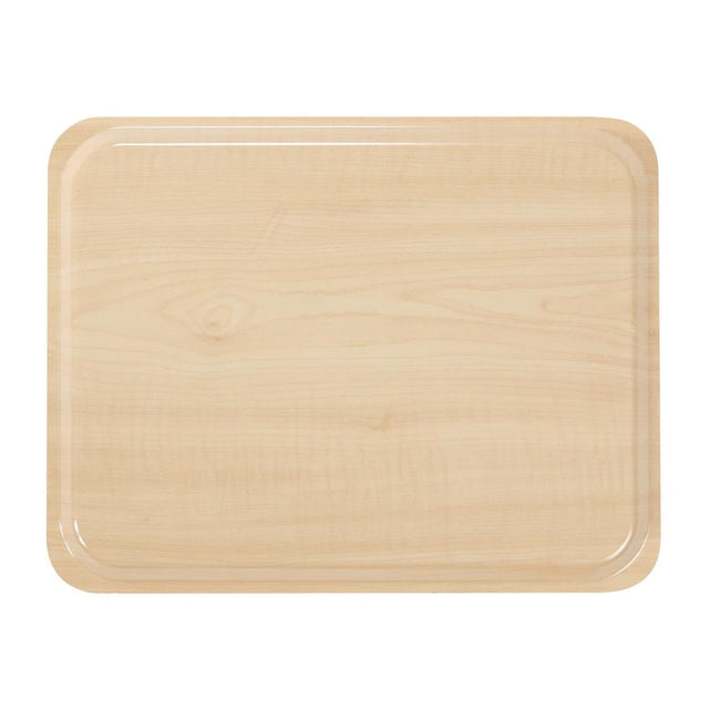 Cambro Capri Laminate Canteen Tray Birch 460mm - U418  Cambro