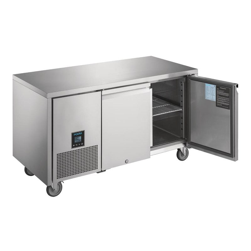 Polar U-series 2-door freezer counter 267L - UA006
