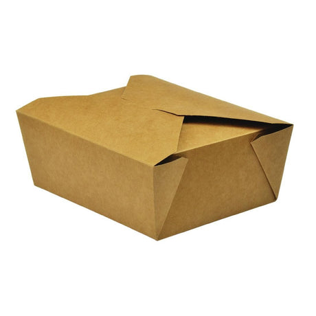 Vegware Compostable Paperboard Food Boxes No.8 1300ml / 46oz (Pack of 300) - GK102 Takeaway Food Containers Vegware