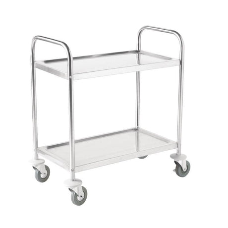 Vogue 2 Tier Clearing Trolley Large - F998 Service Trolleys Vogue