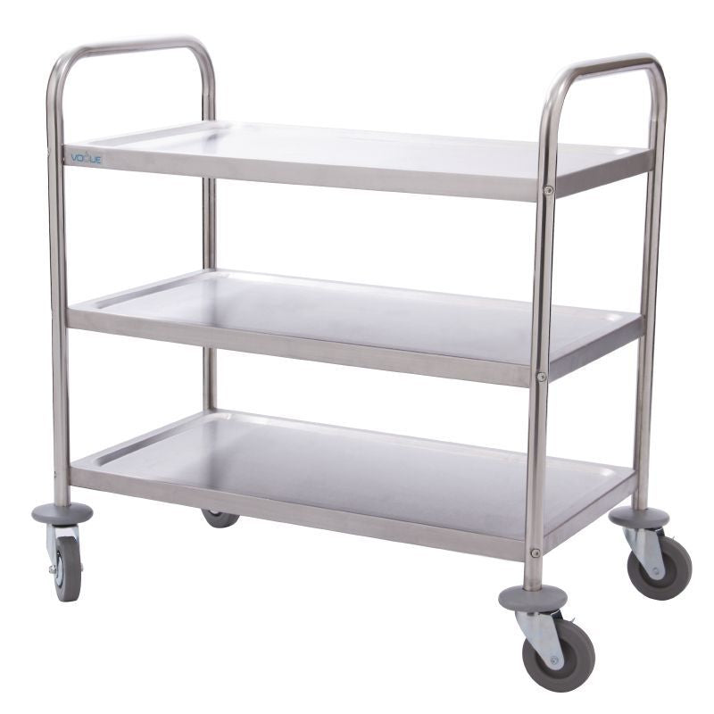 Vogue 3 Tier Clearing Trolley Small - F993 Service Trolleys Vogue