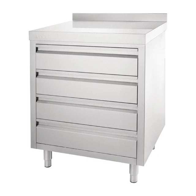 Vogue 4 Drawer Workstation - CR988 Stainless Steel Prep Stations Vogue