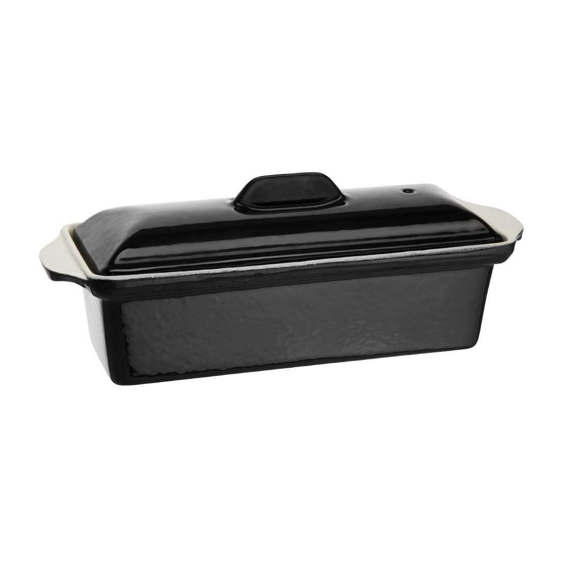 Vogue Black Cast Iron Pate Terrine Mould 1.3Ltr - U559 Oven to Table Vogue