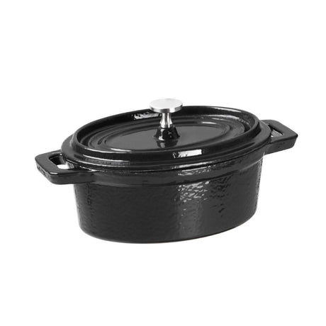 Vogue Cast Iron Oval Mini Pot - Y264 Table Presentation Vogue