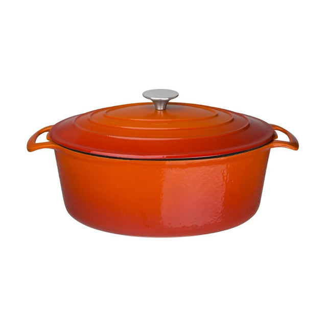 Vogue Orange Oval Casserole Dish 6Ltr - GH312 Oven to Table Vogue