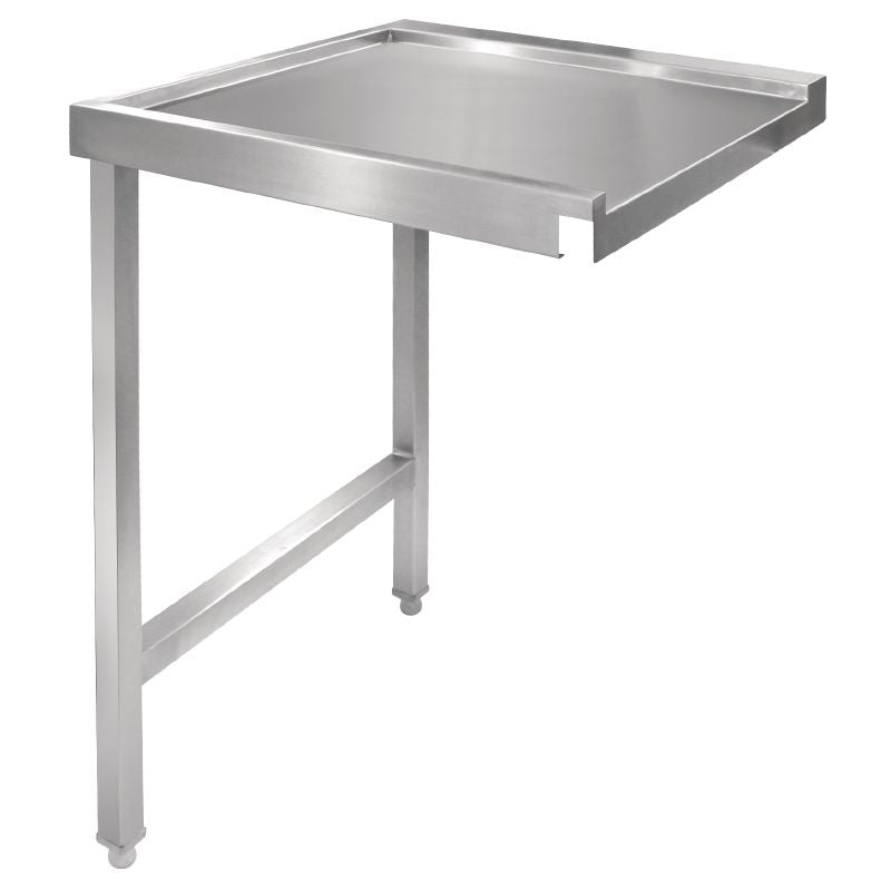 Vogue Pass Through Dishwash Table Left 600mm - GJ533 Stainless Steel Dishwasher Tables Vogue