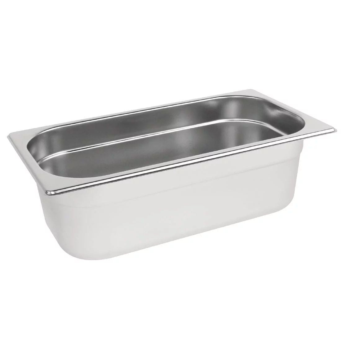 Vogue Stainless Steel 1/3 Gastronorm Pan 100mm - K933 GN Gastronorm Pans Vogue