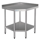 Vogue Stainless Steel Corner Table 700mm - GL278 Stainless Steel Corner Tables & Units Vogue