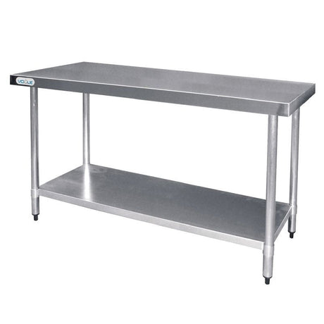 Vogue Stainless Steel Prep Table 1800mm - T378 Stainless Steel Centre Tables Vogue