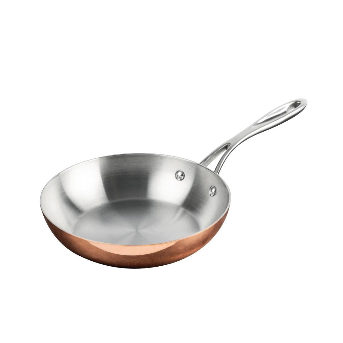 Vogue Tri Wall Copper Frying Pan 200mm - CM678 Pans & Pots Vogue