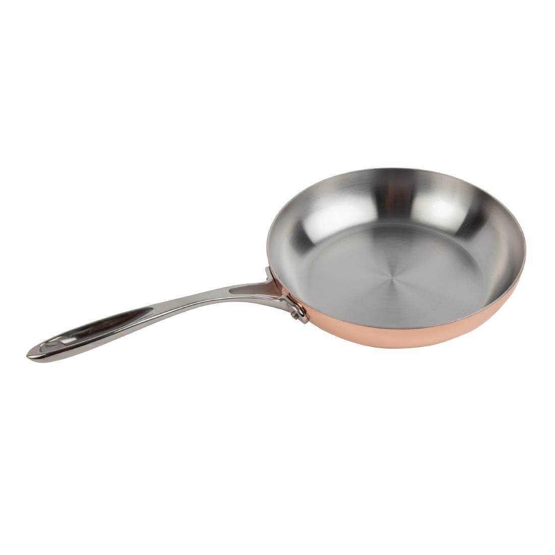 Vogue Tri Wall Copper Frying Pan 240mm - CM679 Pans & Pots Vogue