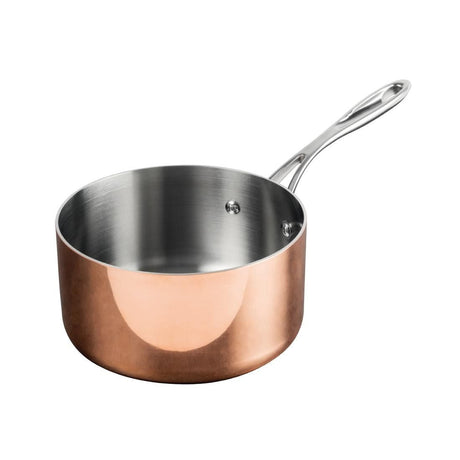 Vogue Tri Wall Copper Saucepan 180mm - CM675 Pans & Pots Vogue