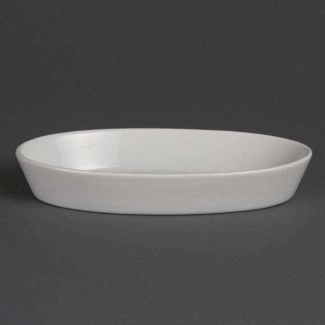 Olympia Whiteware Oval Sole Dishes 195x 110mm (Pack of 6) - W418  Olympia