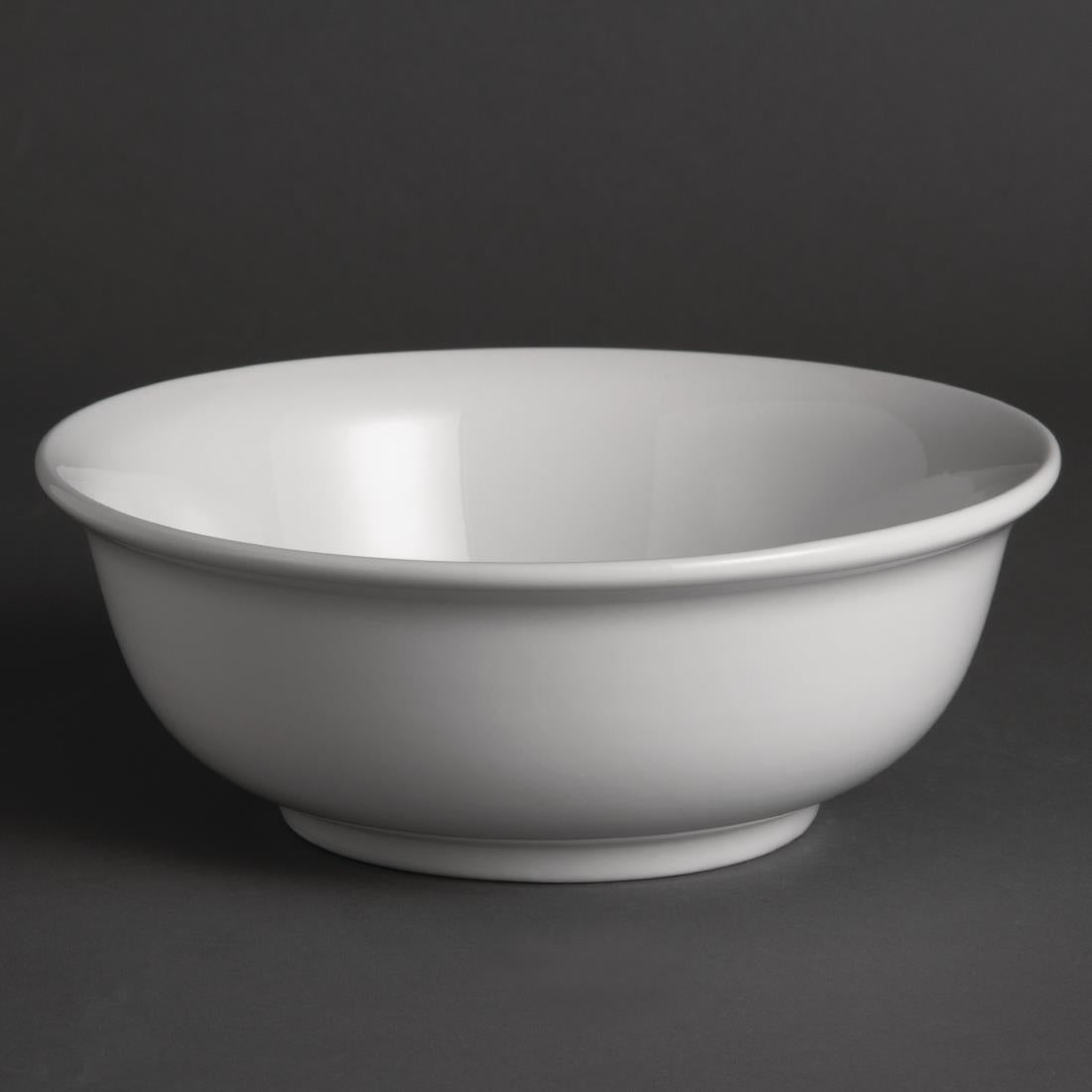 Olympia Whiteware Salad Bowls 200mm (Pack of 6) - W428  Olympia