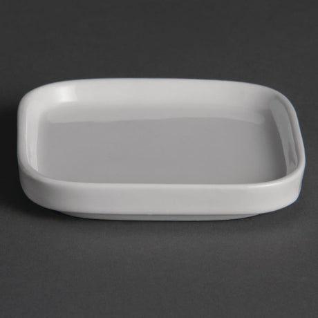 Olympia Whiteware Flat Miniature Dishes 93mm (Pack of 12) - Y140  Olympia