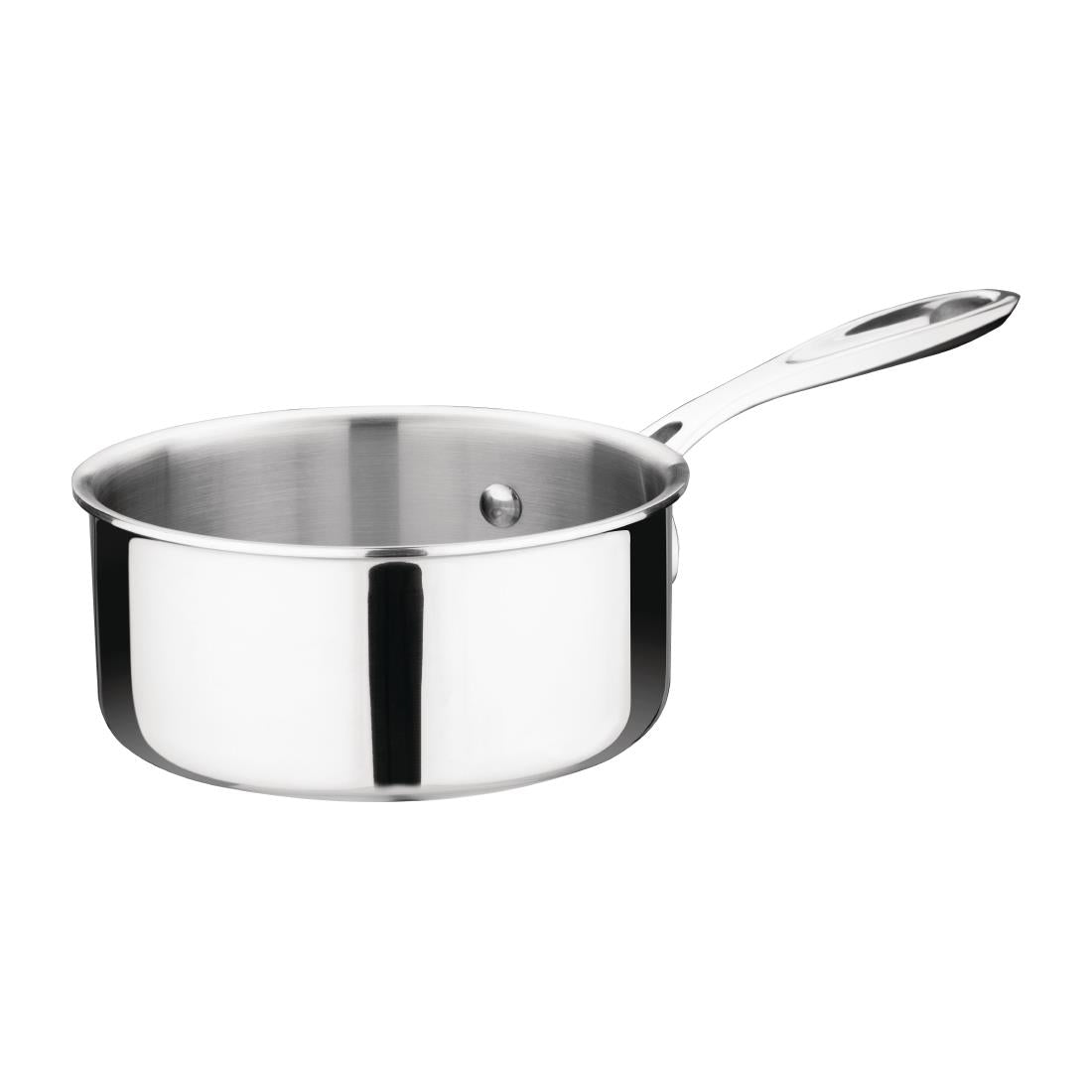 Vogue Stainless Steel & Aluminium Tri-Wall Saucepan 14cm - Y244  Vogue