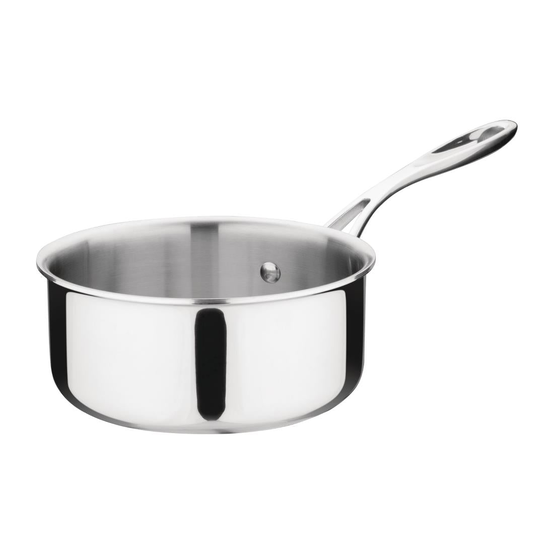 Vogue Stainless Steel & Aluminium Tri-Wall Saucepan 16cm - Y245  Vogue