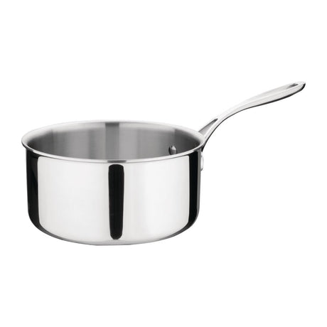 Vogue Stainless Steel & Aluminium Tri-Wall Saucepan 20cm - Y246  Vogue