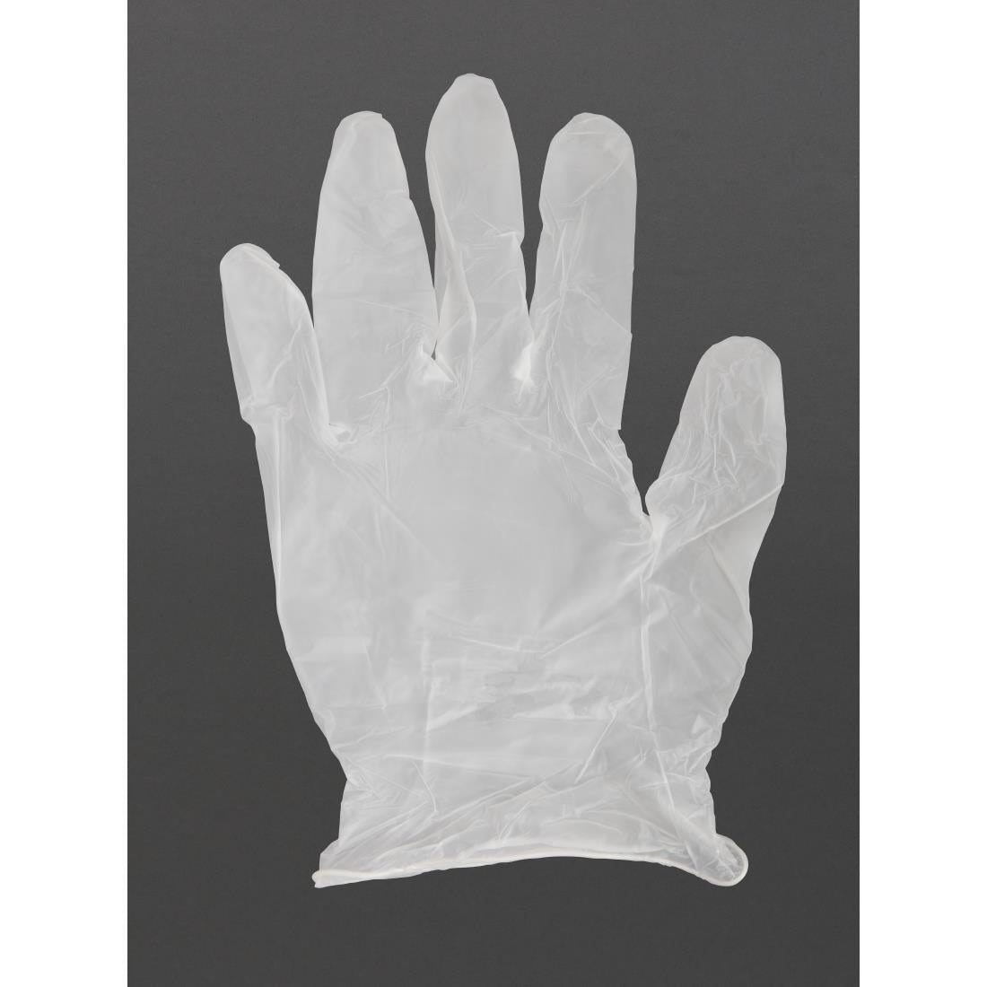 Vogue Powder-Free Vinyl Gloves Clear Large (Pack of 100) - Y247-L  Hygiplas