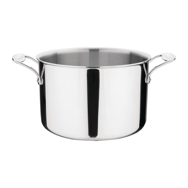 Vogue Stainless Steel & Aluminium Tri-Wall Stew Pan 25cm - Y255  Vogue