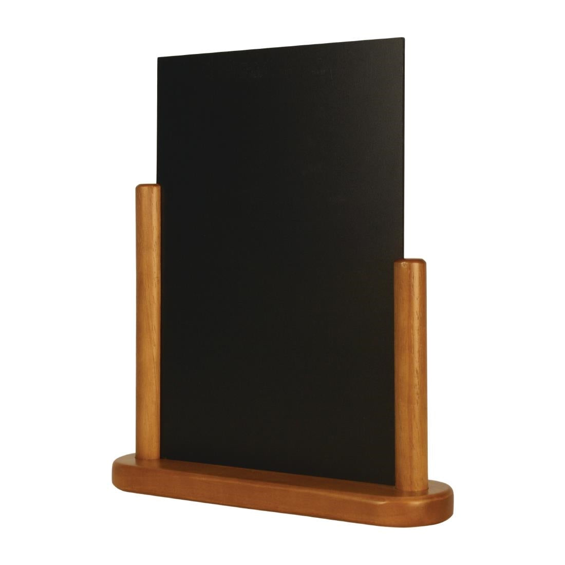 Securit Half Frame Table Top Blackboard 320 x 270mm Teak - Y870  Securit