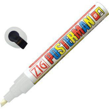 Securit White Chalk Marker 6mm Tip - Y985  Securit