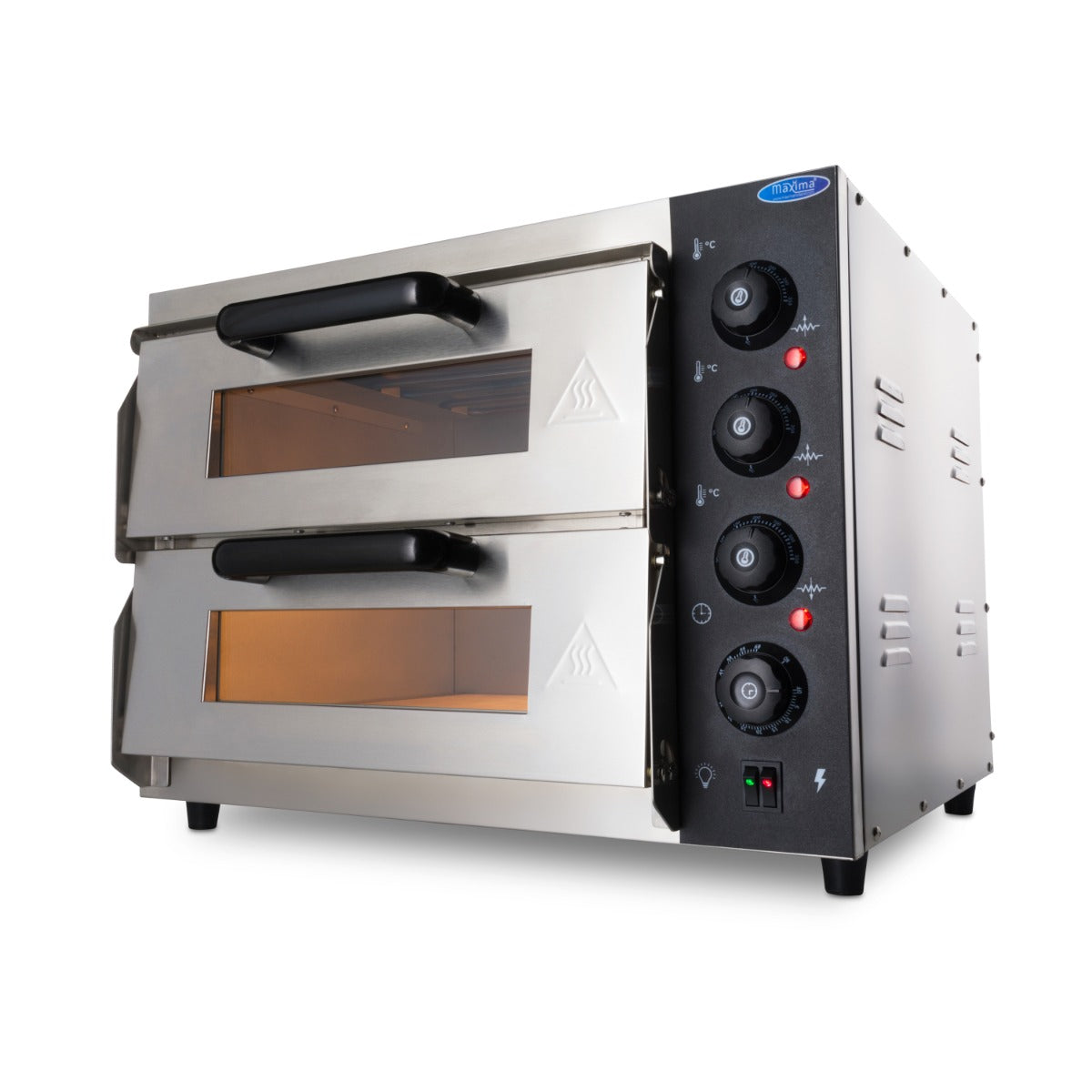 Maxima Pizza Oven - Geschikt voor 2 x Ø40cm Pizza's - Dubbeldeks - 09362155