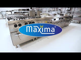 Maxima  Heavy Duty Deep Fryer - 1 x 12L - Single Unit - 70cm Deep - with Drain Tap - Gas  - 09395002