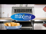 Maxima Toaster-Förderband - 450 Scheiben/h - Einstellbare Geschwindigkeit - Inkl. Krümelschublade - 09300057